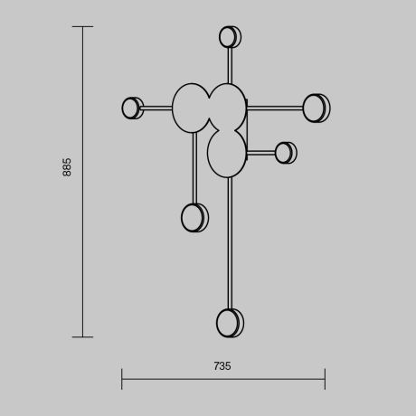 Накладной светильник Freya Wonder FR5440WL-L18G 