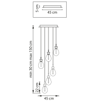 Люстра подвесная Colore Lightstar 805169