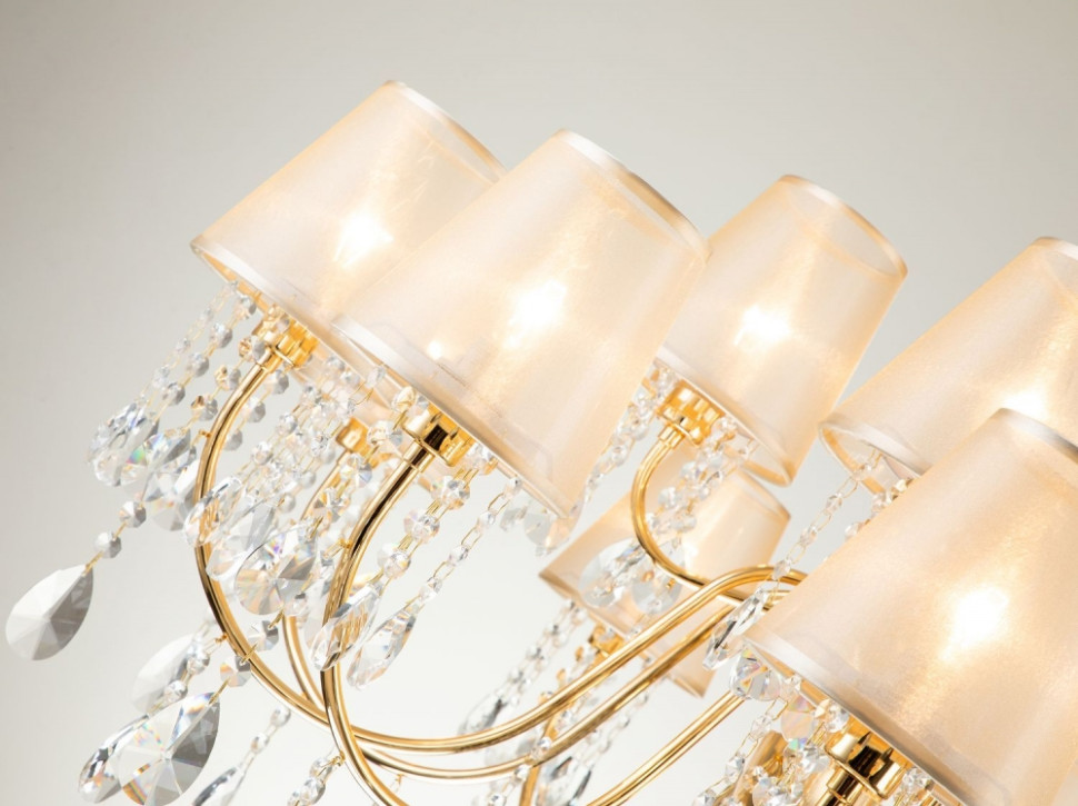 Большая люстра со светодиодными лампочками, комплект от Lustrof. №286090-616782, цвет золото - фото 3