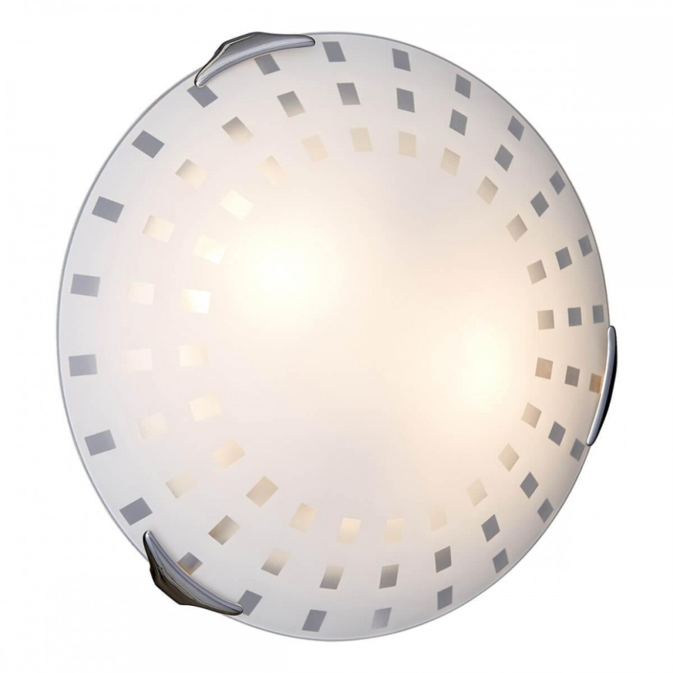 Потолочный светильник Sonex Quadro White с лампочками 162/K+Lamps E27 P45, цвет хром 162/K+Lamps E27 P45 - фото 2
