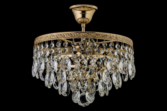 Люстра потолочная с лампочками Arti Lampadari Castellana E 1.3.30.608 G+Lamps 