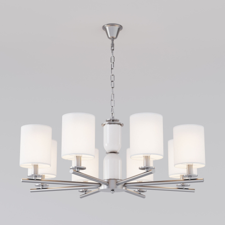 Подвесная люстра Eurosvet Caprera 60146/8 никель 
