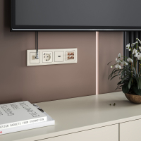 Розетка HDMI без рамки Werkel слоновая кость W1186003