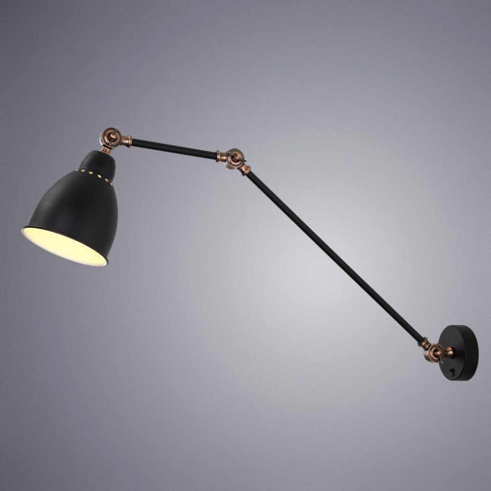 Спот Arte Lamp Braccio A2055AP-1BK светильник бра на штанге arte lamp a2055ap 1ab braccio
