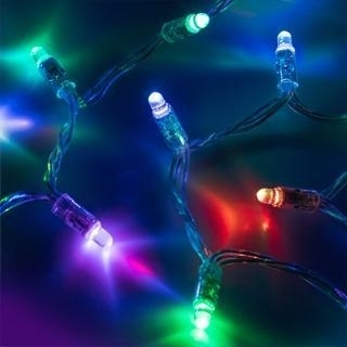 Уличная светодиодная гирлянда Ardecoled нить 230V разноцветная ARD-String-Classic-10000-Black-95Led-Live RGBW-DMX 031743 