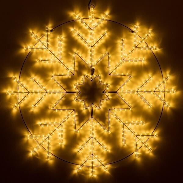 Светодиодная фигура Снежинка теплый свет Ardecoled ARD-Snowflake-M8-950x950-540Led Warm 34255 20948₽