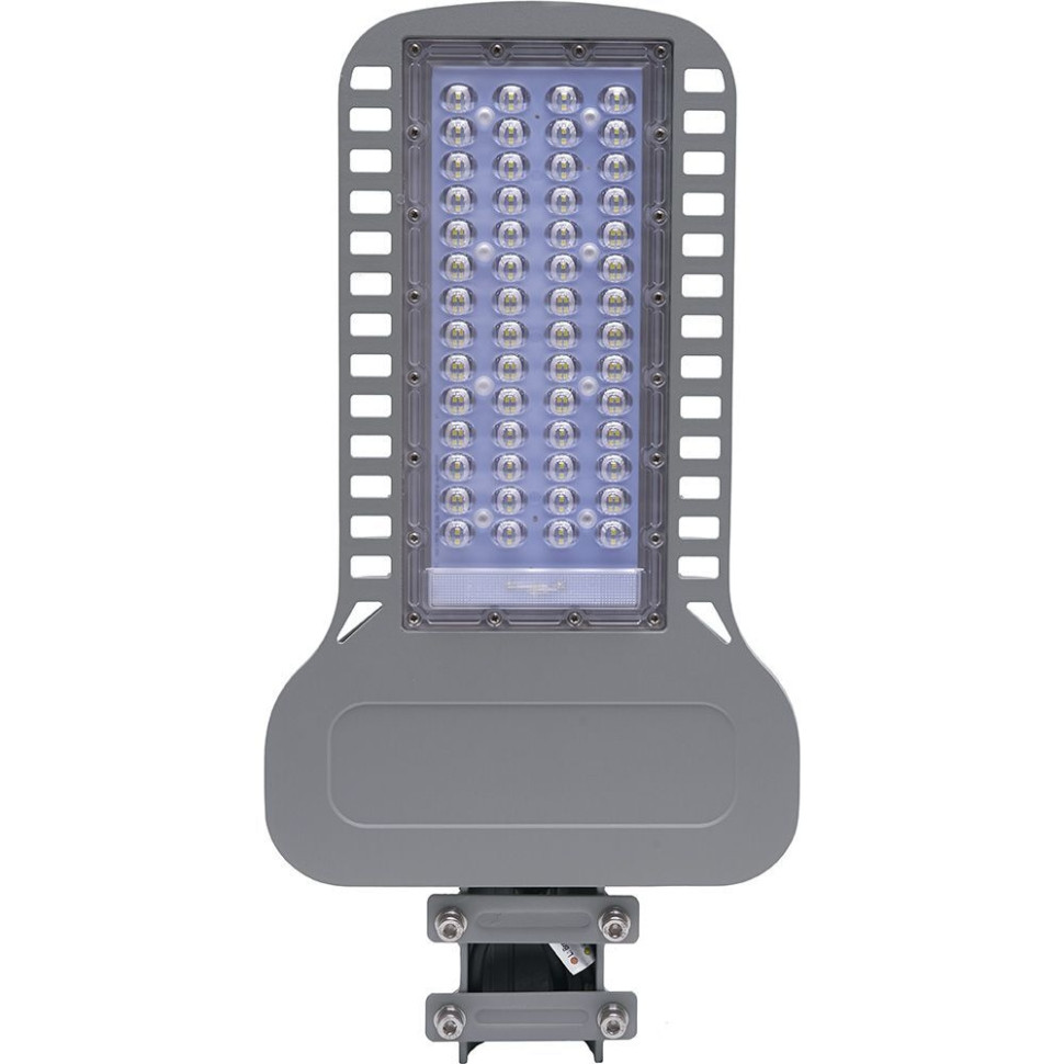 Светодиодный уличный фонарь консольный на столб Feron SP3050 80W 5000K 230V, серый 41266 фонарь на столб feron оптима 11563