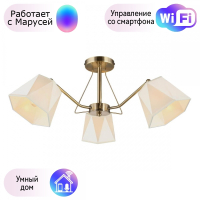 Люстра с поддержкой Маруси потолочная Omnilux OML-65007-03-M