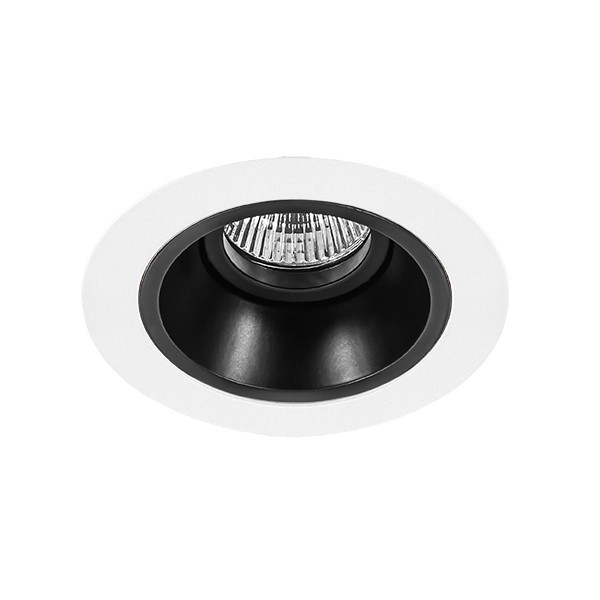 D61607 Встраиваемый точечный светильник Domino Round Lightstar (комплект из 214616+214607) рамка lightstar domino round 214646
