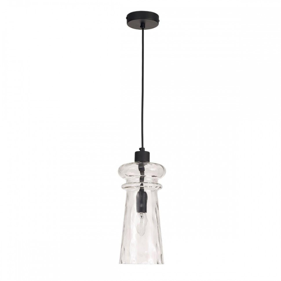 Подвесной светильник Odeon Pasti с лампочкой 4966/1+Lamps E14 Свеча, цвет черный 4966/1+Lamps E14 Свеча - фото 2