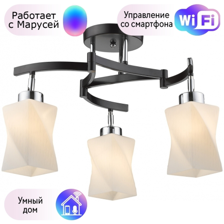 Потолочная люстра Velante с поддержкой Маруся 271-127-03-М 