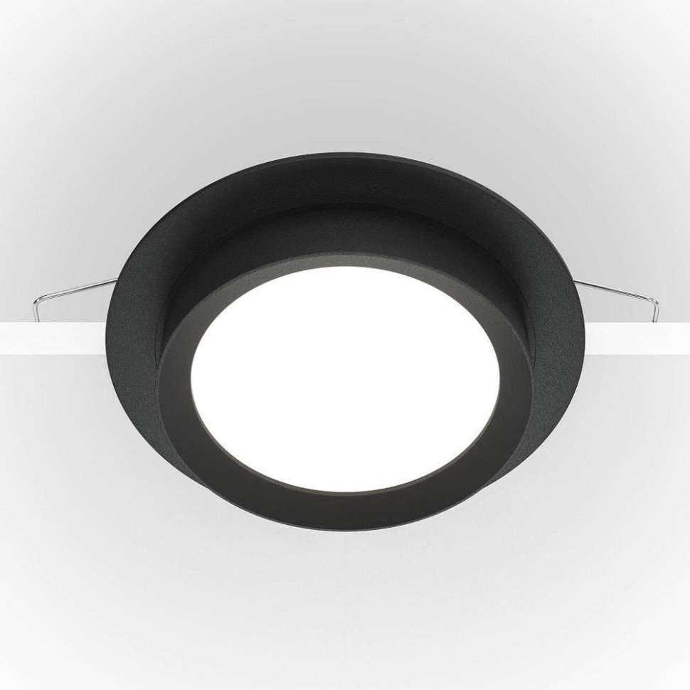 Встраиваемый светильник Maytoni Hoop DL086-GX53-RD-B, цвет черный - фото 3