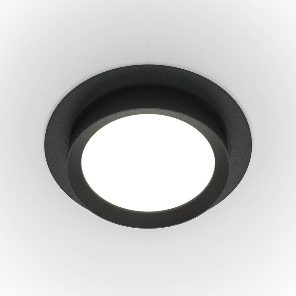 Встраиваемый светильник Maytoni Hoop DL086-GX53-RD-B, цвет черный - фото 4