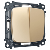 Выключатель перекрестный двухклавишный без рамки Ambrella Volt OMEGA MO603030