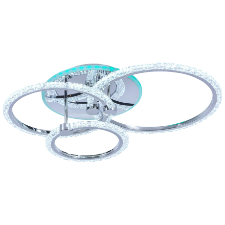 Светодиодная диммируемая люстра с ПДУ Profit Light 8027/3 CHR 