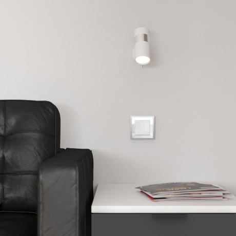 Рамка на 1 пост Werkel Baguette (белый/серебро) W0012850