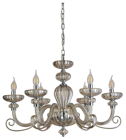 Подвесная люстра Newport ANNETTE 8626/C chrome cognac 