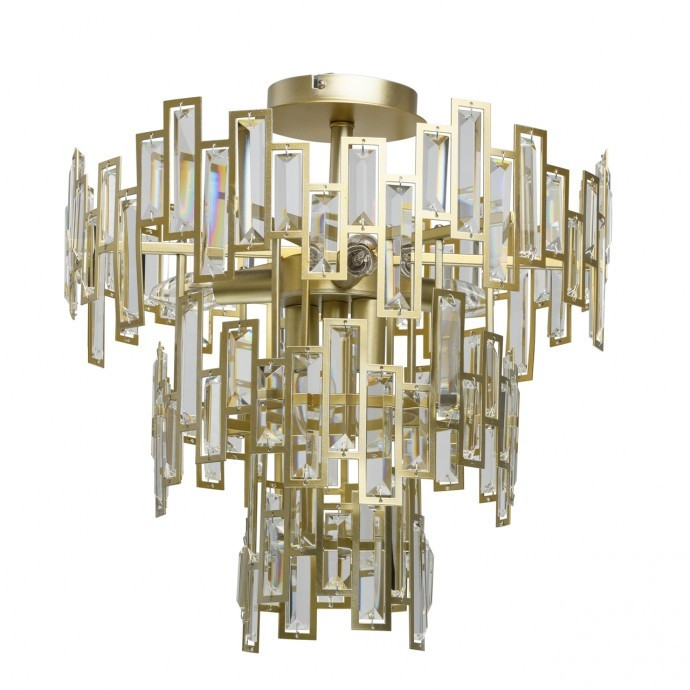 Потолочная люстра со светодиодными лампочками E14, комплект от Lustrof. №129405-667972, цвет золото
