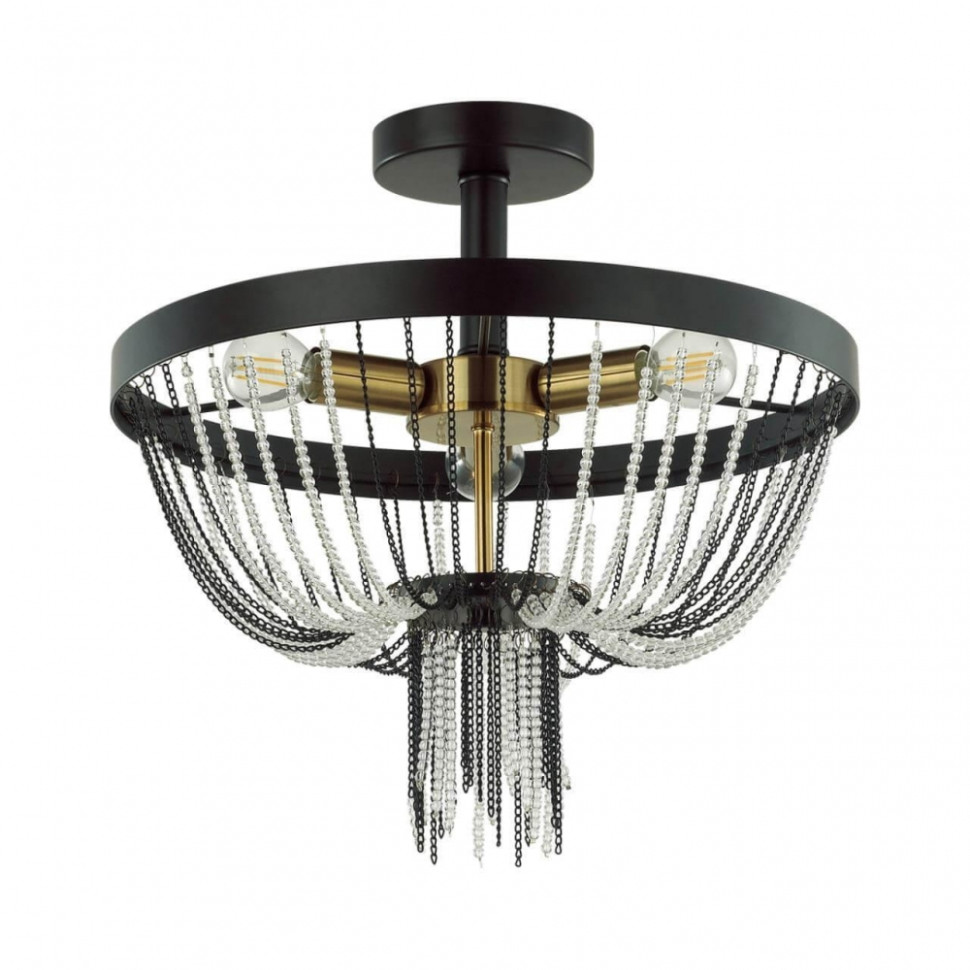 Люстра потолочная Lumion Elvis с лампочками 4560/3C+Lamps E14 P45, цвет черный 4560/3C+Lamps E14 P45 - фото 2