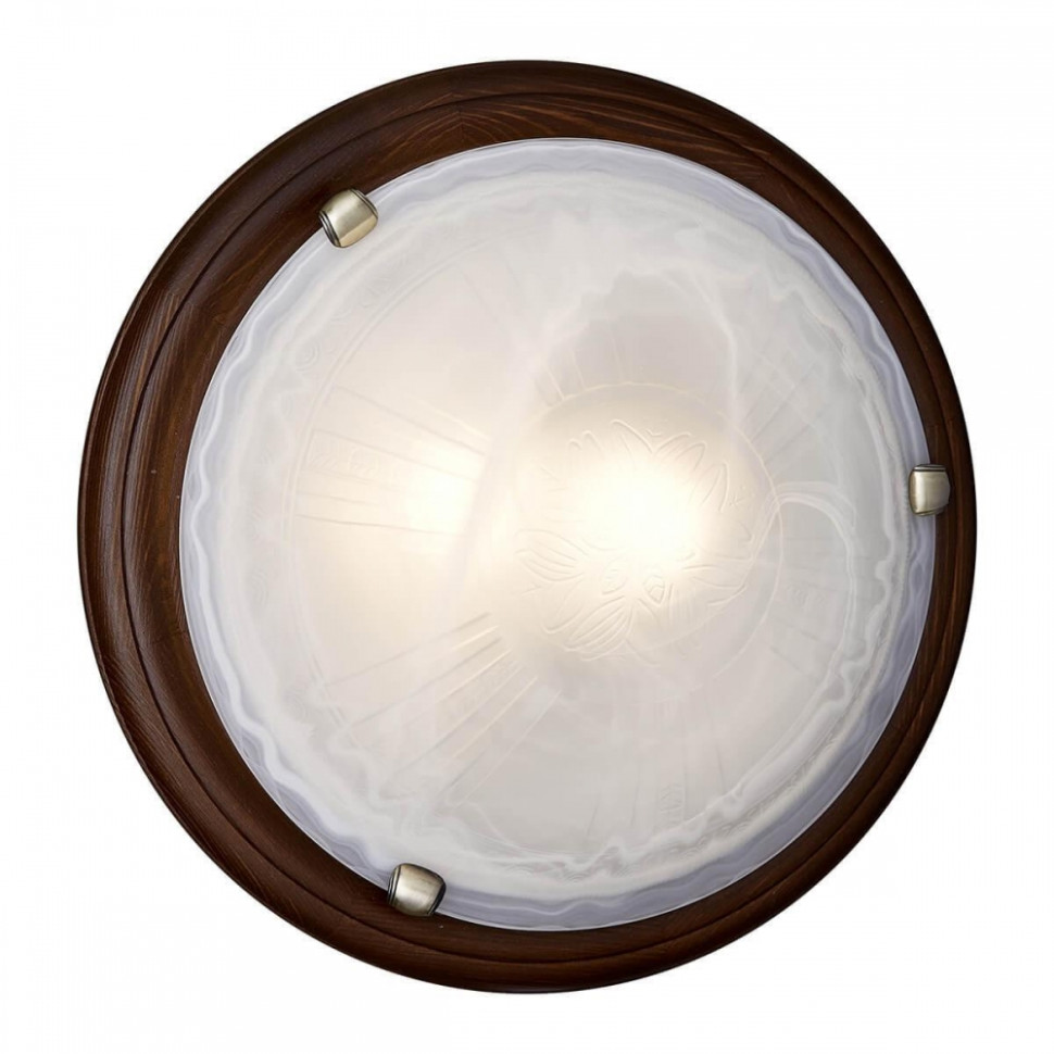 Потолочный светильник Sonex Lufe Wood с лампочками 136/K+Lamps E27 P45, цвет коричневый 136/K+Lamps E27 P45 - фото 2