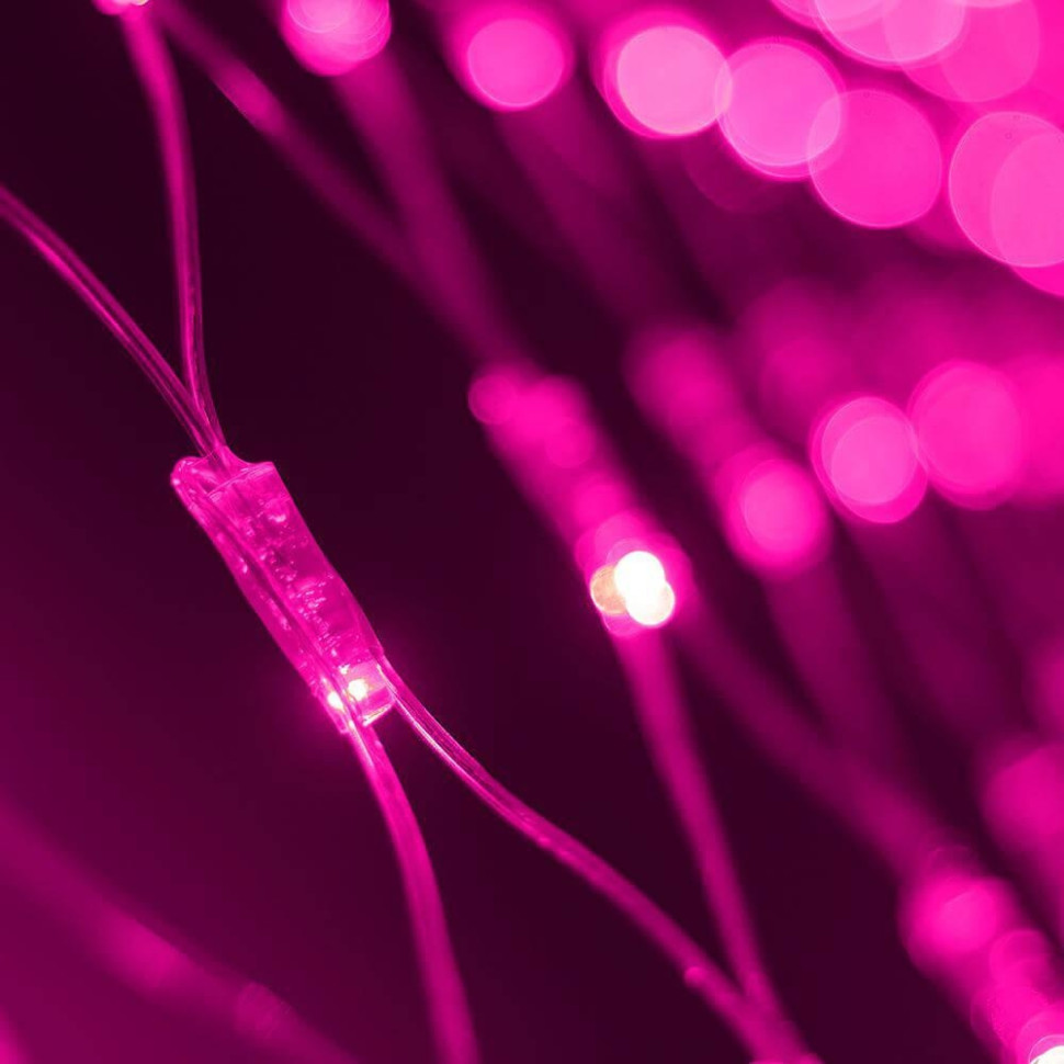 2*1,5м. Уличная гирлянда сеть розовый свет Ardecoled 230V ARD-Netlight-Classic-2000X1500-Clear-288Led Pink (24683) - фото 1