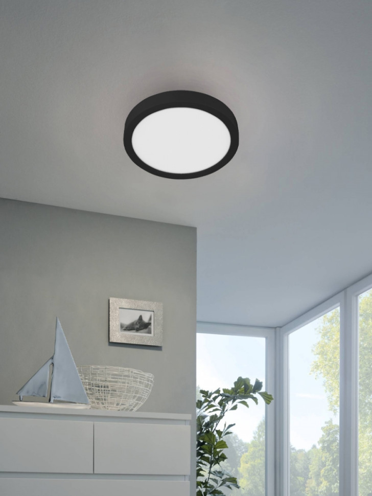 Настенно-потолочный светодиодный светильник Eglo Fueva 5 30761, цвет черный - фото 2