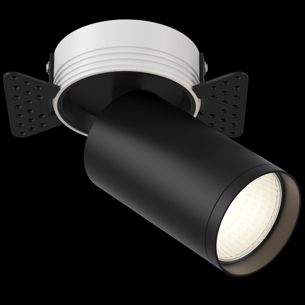 Встраиваемый светильник Maytoni FOCUS S C058CL-1B (C058CL-01B+DLA048-01W), цвет черный - фото 3