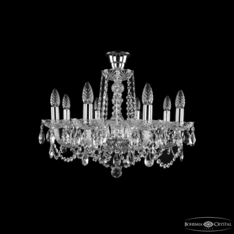 Подвесная люстра Bohemia Ivele Crystal 1402 1402/8/195 Ni Tube 
