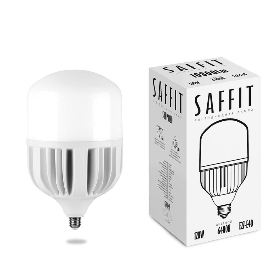 Светодиодная промышленная лампа E27-E40 120W 6400K (холодный) Saffit SBHP1120 55143 - фото 1