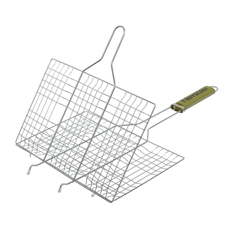 Решетка-гриль для 6 порций блюд, веер в подарок, 54(+5)x33x22x2,5 cм BoyScout 61313