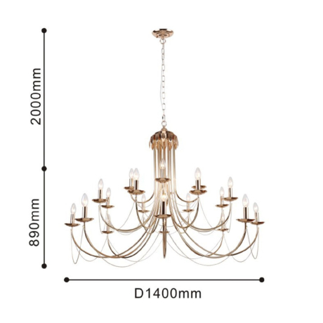 Подвесная люстра с лампочками F-Promo Plini 2591-20P+Lamps E14 Свеча 