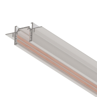 2м. Магнитный шинопровод встраиваемый в гипсокартон Arte Lamp Optima-Accessories A730233