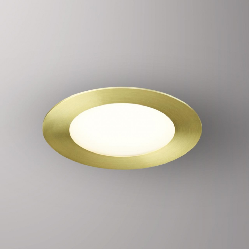 Встраиваемый светодиодный светильник с диммером Novotech Lante 358950, цвет бронза - фото 2