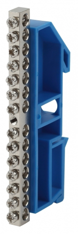 NO-222-88-1 Эра Шина N "Ноль" на DIN-изол ШНИ-6х9-14 никелированная Д-Синий (10/250/9000)