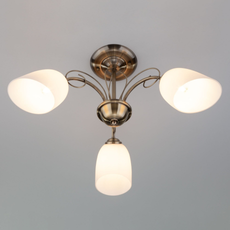 Люстра на штанге Eurosvet Stefanie 30107/3 античная бронза 