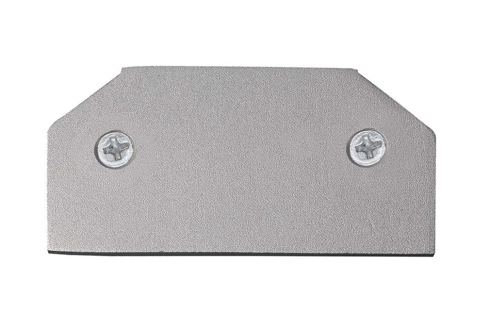 Заглушка для профиля-адаптера в натяжной потолок для однофазного шинопровода Crystal Lux CLT 0.212 06, цвет алюминий