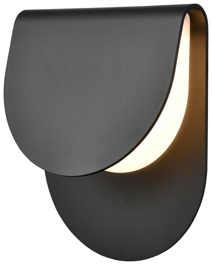 Настенный уличный светильник Wertmark Wibke WE931.01.021, цвет черный - фото 1