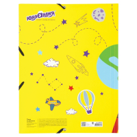 Нарушена упаковка!  <208909> Папка на резинках ЮНЛАНДИЯ, А4, цветная печать, до 300 листов, 500 мкм, 228046 (228046)