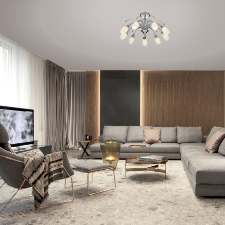 Люстра на штанге Eurosvet Ginevra 22080/9 хром 