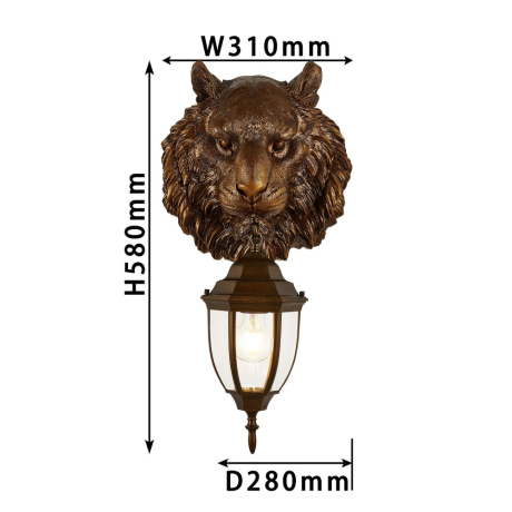 Уличный настенный светильник с лампами светодиодными, комплект от Lustrof. №618395