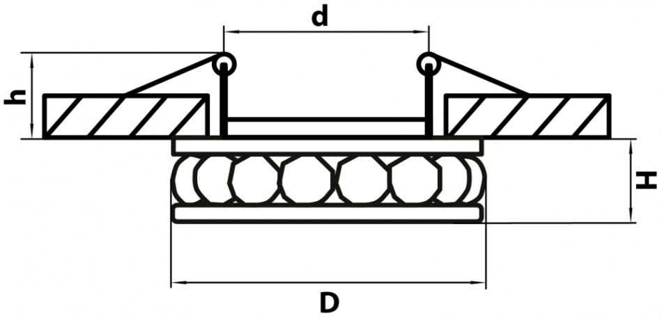 Встраиваемый светильник Lightstar Monilo 031704 