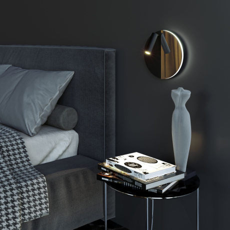 Подсветка для зеркал Elektrostandard Drom LED 40105/LED чёрный/чёрный жемчуг (a055362) 