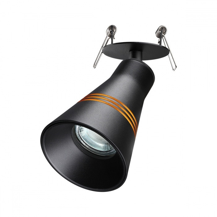 Спот со светодиодной лампочкой GU10, комплект от Lustrof. №369526-647286, цвет черный