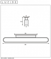 Подсветка для зеркал Lucide Madelon 04209/12/30
