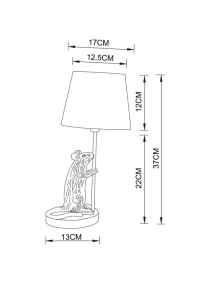 Настольная лампа Arte lamp Gustav A4420LT-1WH