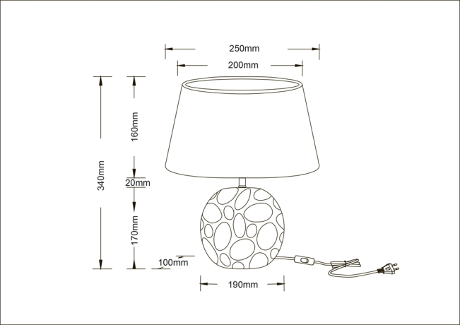 Настольная лампа декоративная Arte Lamp Poppy A4063LT-1CC 