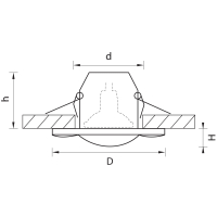 006881 Встраиваемый влагозащищенный поворотный точечный светильник Lightstar Difesa