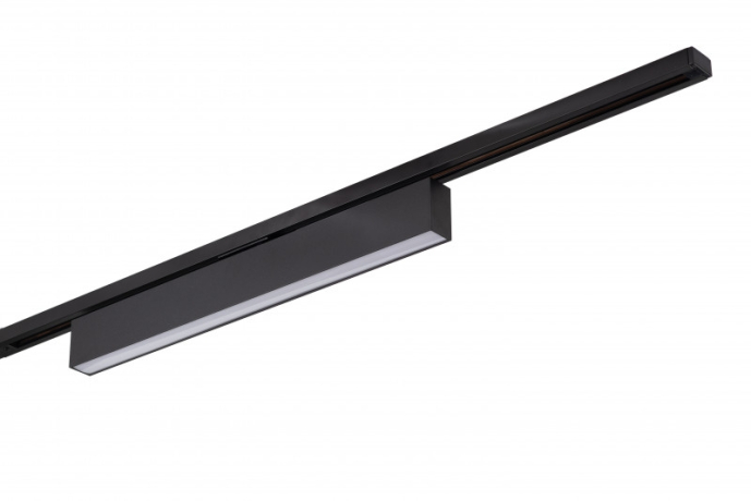 Однофазный LED светильник 20W 3000К для трека Denkirs DK6630-BK 