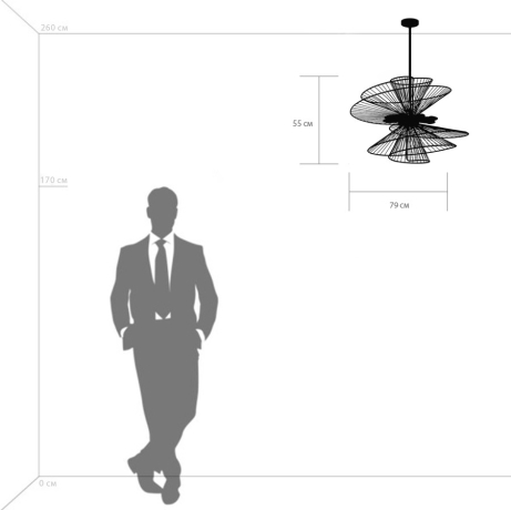 Люстра на штанге Lightstar Zeta 728183 