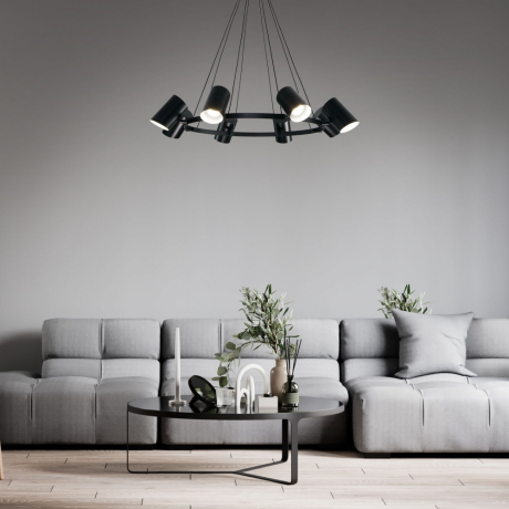 Подвесная люстра Eurosvet Splay 70147/8 черный 